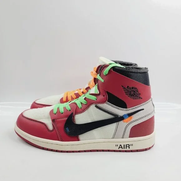 Jordan Men's Red Retro 1 High-Top Classic Athletic Sneaker Size 12 - Picture 2 of 7